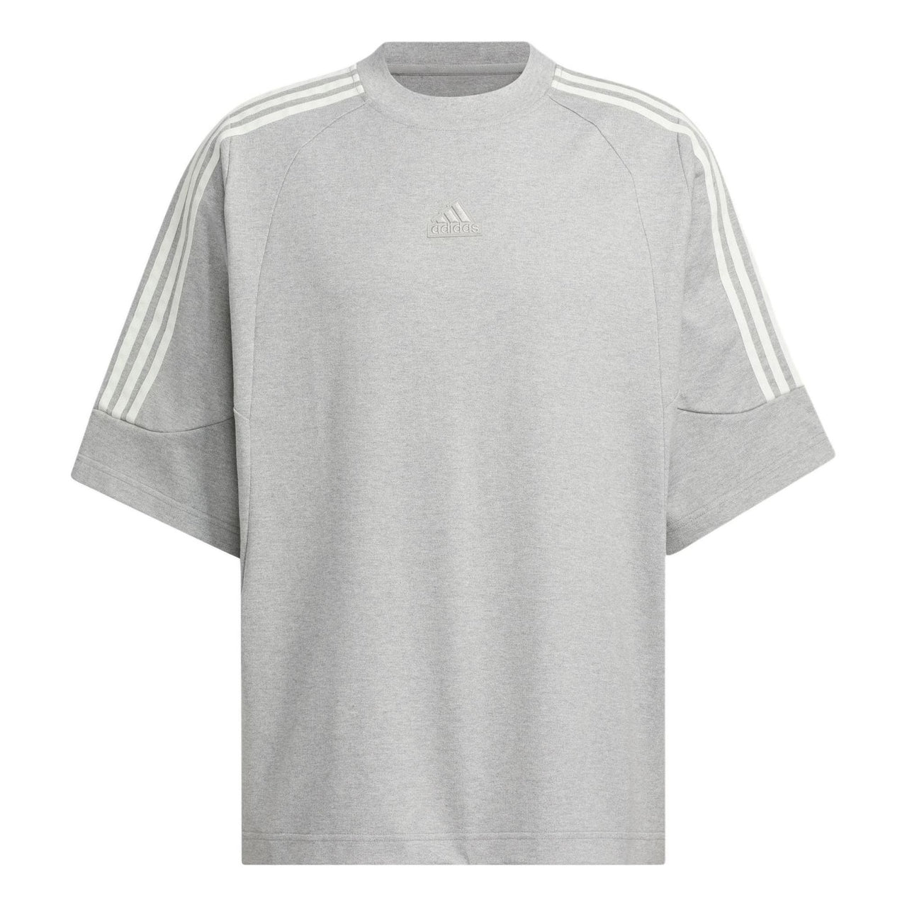 adidas Logo T-Shirt Asia Sizing 'Grey' JI6644