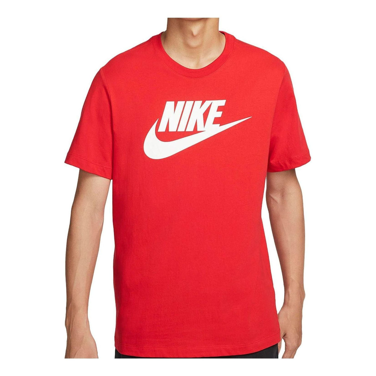 Nike Logo Printed Sportswear T-Shirt 'Red White' DX1986-657