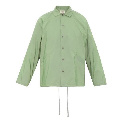Men's Fear of God Nylon Coach Jacket Green FOG-SS20-258