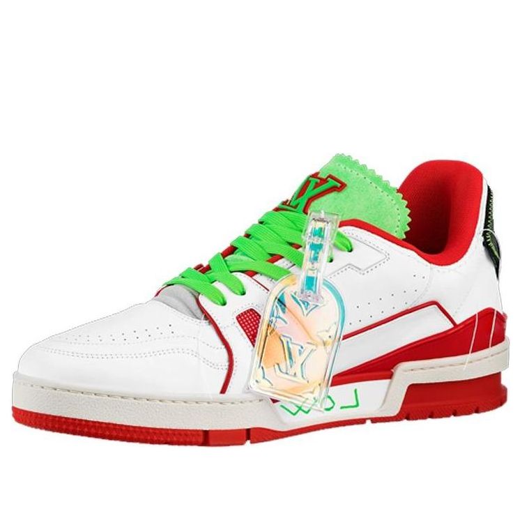 LOUIS VUITTON Trainer Sneakers 'White Red Green for New York' 1A9D7F