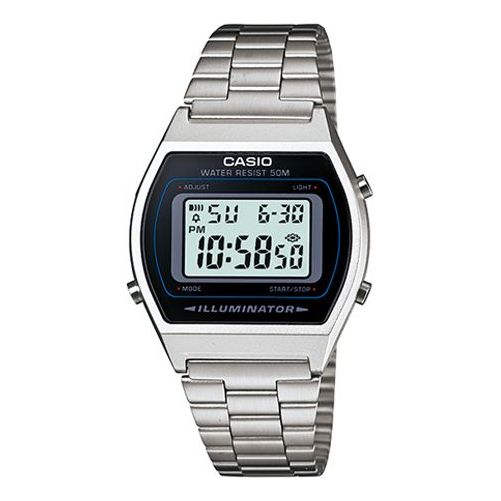 CASIO Quartz Waterproof Analog Mens Silver Digital B640WD-1A