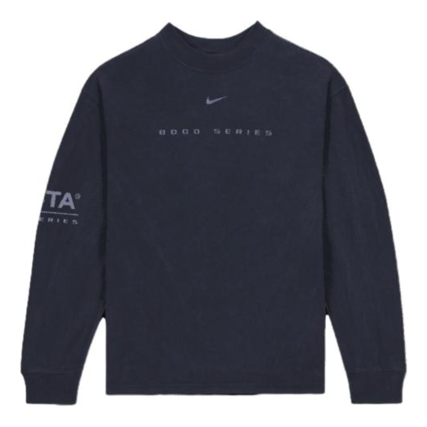 Nike x NOCTA Drake 8K Peaks Long-Sleeve Mock Neck 'Navy' FQ6556-451