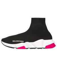 (WMNS) حذاء رياضي سريع من Balenciaga باللون الأسود والوردي 540681W05G01000