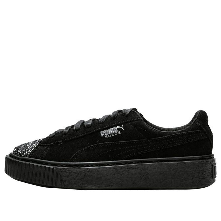 (WMNS) PUMA Suede Platform 'Crushed Gem - Black' 365866-01
