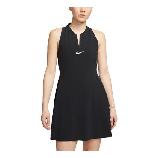 (WMNS) Nike Dri-FIT Advantage Tennis Dress 'Black' DX1428-010