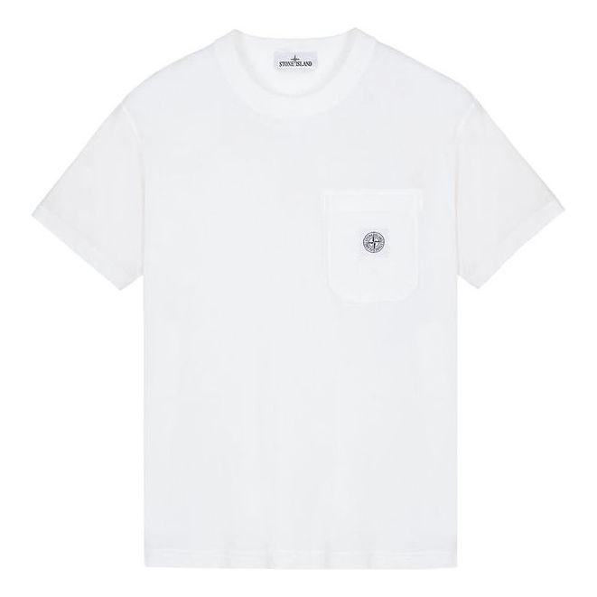 STONE ISLAND Basic Patch Pocket T-shirt 'White' 101521957-A0001