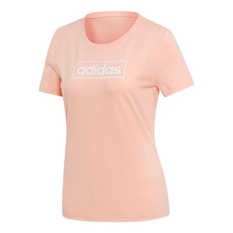 (WMNS) adidas Boxed Graphic T-Shirt 'Pink' EI4584