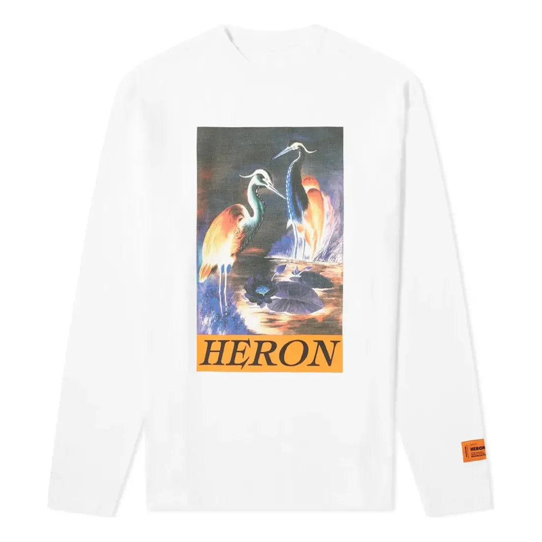 HERON PRESTON Os Heron Times Long Sleeve T-shirt 'White' HMAB016F20JER0020120