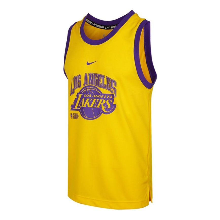 Men's Nike Tank Dna Cts 75 Sports Basketball Jersey/Vest Yellow DB1277-728