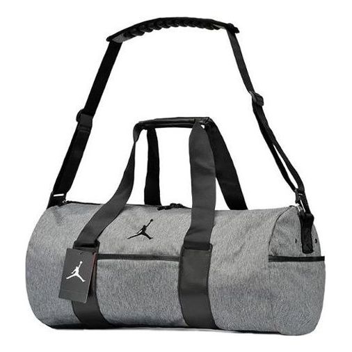 (WMNS) Air Jordan Large Capacity Outdoor Sports Gym Bag Travel Bag Bucket Bag Gray 'Grey Black' BA8064-063