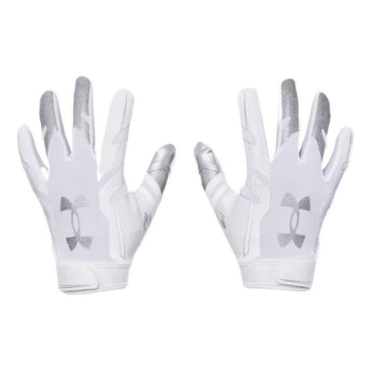 Under Armour F8 Football Gloves 'White Metallic Silver' 1368851-100