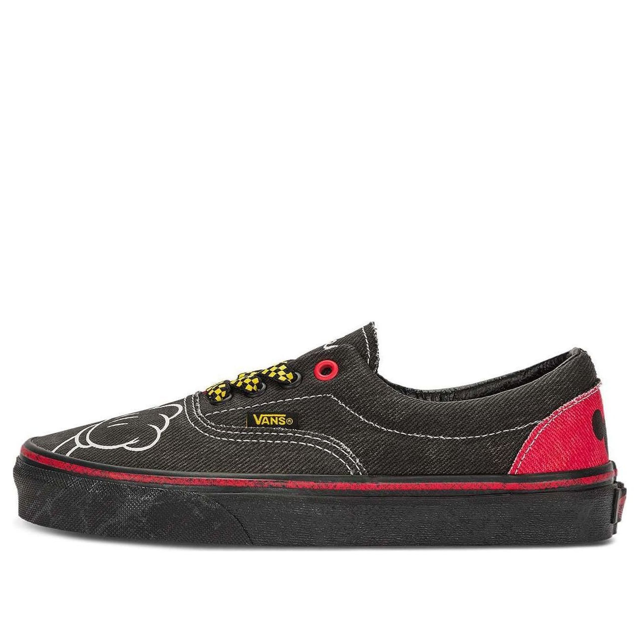 Vans X Disney Era Mickey Mouse Denim Sneakers 'Black Red' VN000EWZDNM