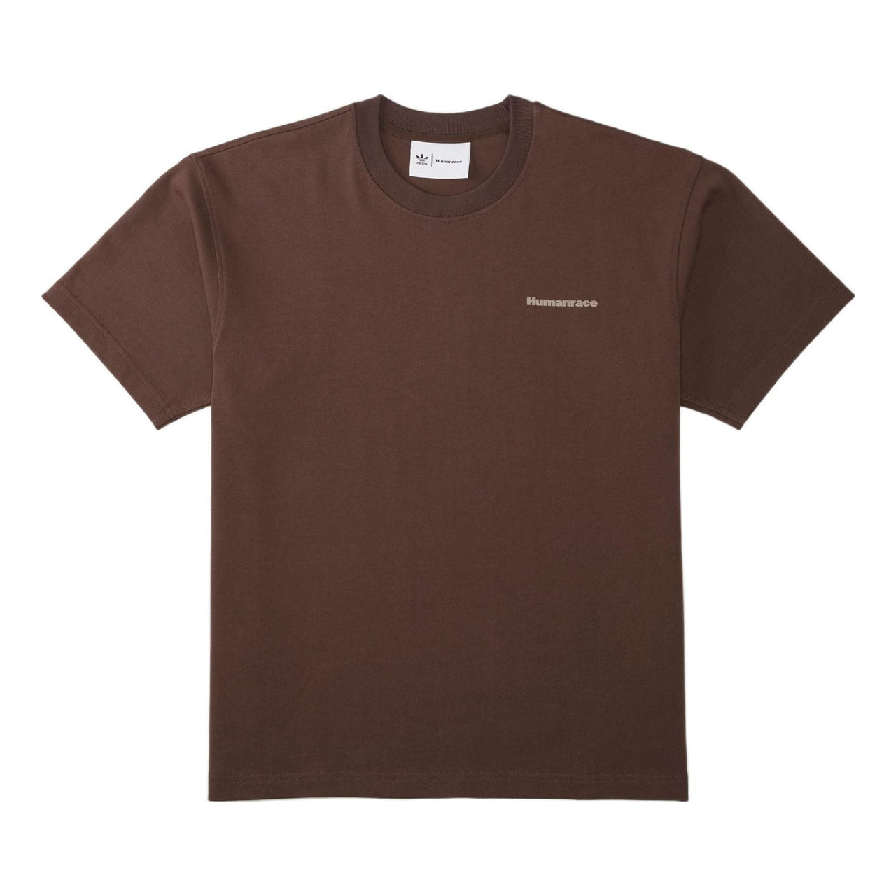 adidas x Pharrell Humanrace Small Logo T-Shirt 'Brown' HI2956