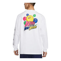 Nike Sportswear Athleisure Casual Sports Alphabet Cartoon Printing Long Sleeves White DM7916-100