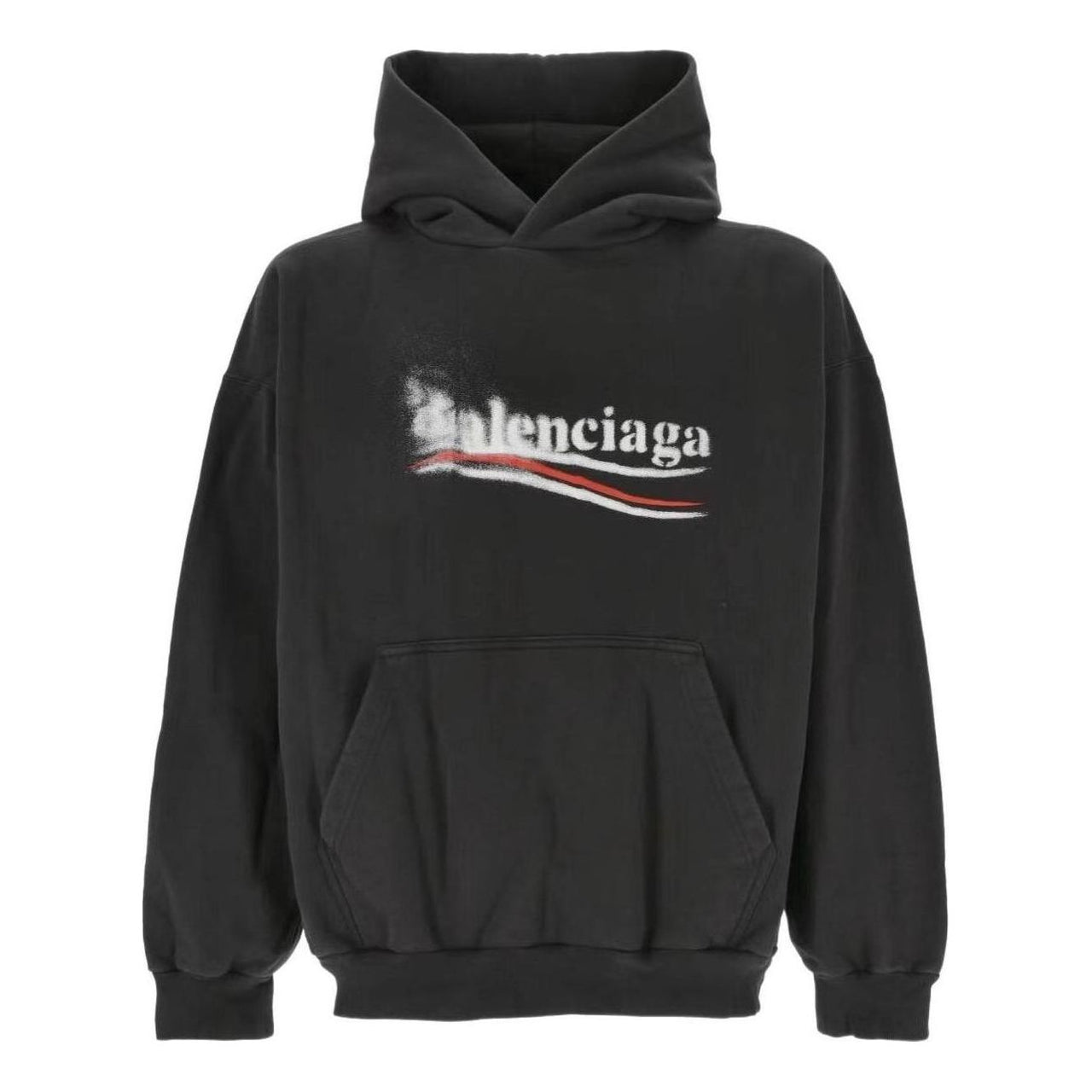 Balenciaga Logo Hoodies 'Black' 767877TQVI71569