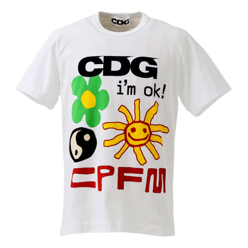 COMME des GARCONS x Cactus Plant Flea Market I'm Okay T-shirt 'White' SG-T001-051-1