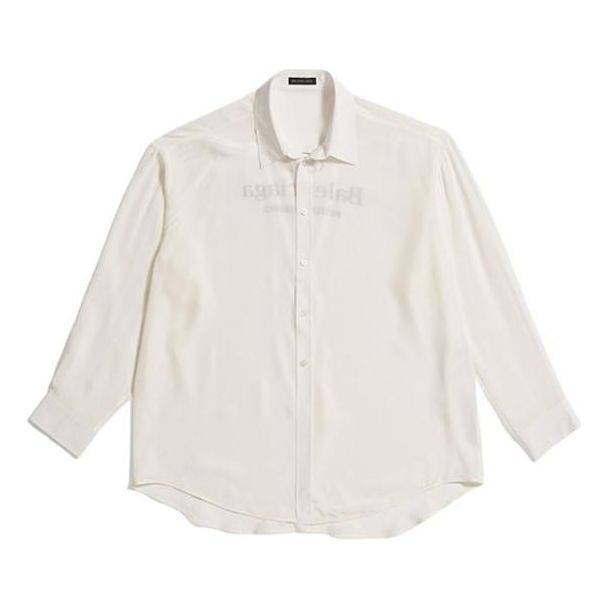 (WMNS) Balenciaga Hotel & Resort Shirt 'White' 722317TAN019000