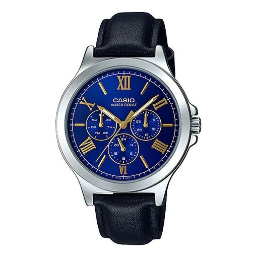 Men's CASIO ENTICER SERISE Series Minimalistic Casual Watch Mens Blue Analog MTP-V300L-2A
