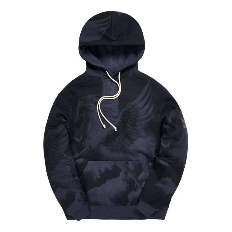 Men's KITH Pegasus Printing Long Sleeves Black KH2432-100