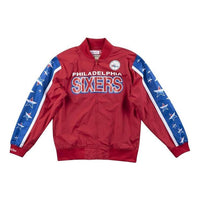 Mitchell & Ness x NBA Philadelphia 76ers Hook Warm Up Jacket 'Red' WUJKMG18067-P76SCAR