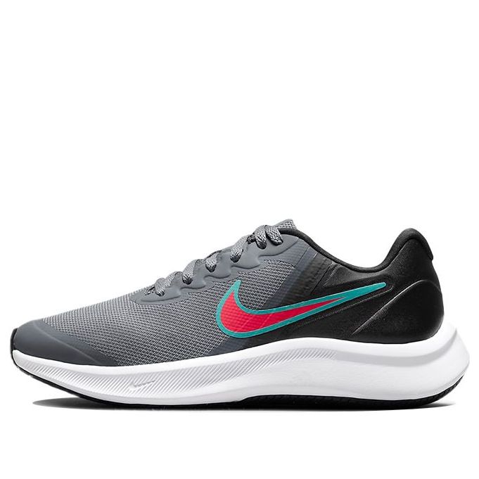 (GS) Nike Star Runner 3 'Smoke Grey Siren Red' DA2776-008