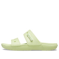 Crocs Classic Clog Cozy Unisex Gray Green Slippers 206761-335