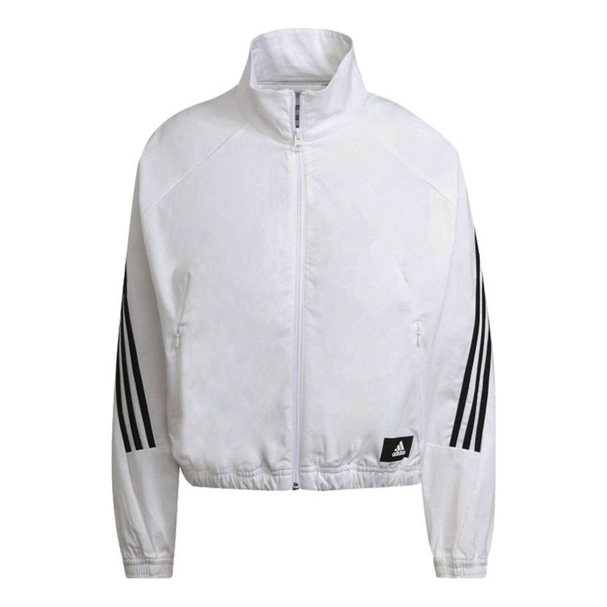 (WMNS) adidas W Fi Wv Tt Stripe Sports Stylish Jacket White H21577
