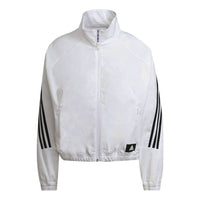 (WMNS) adidas W Fi Wv Tt Stripe Sports Stylish Jacket White H21577