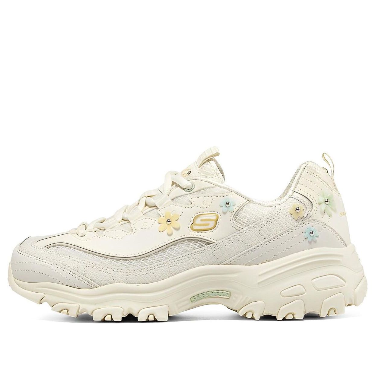 (WMNS) Skechers D'LITES 1.0 'Cream Yellow' 896188-OWHT