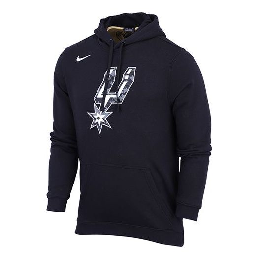 Nike NBA Spurs Casual Sports hooded Fleece Couple Style Black AA3698-011