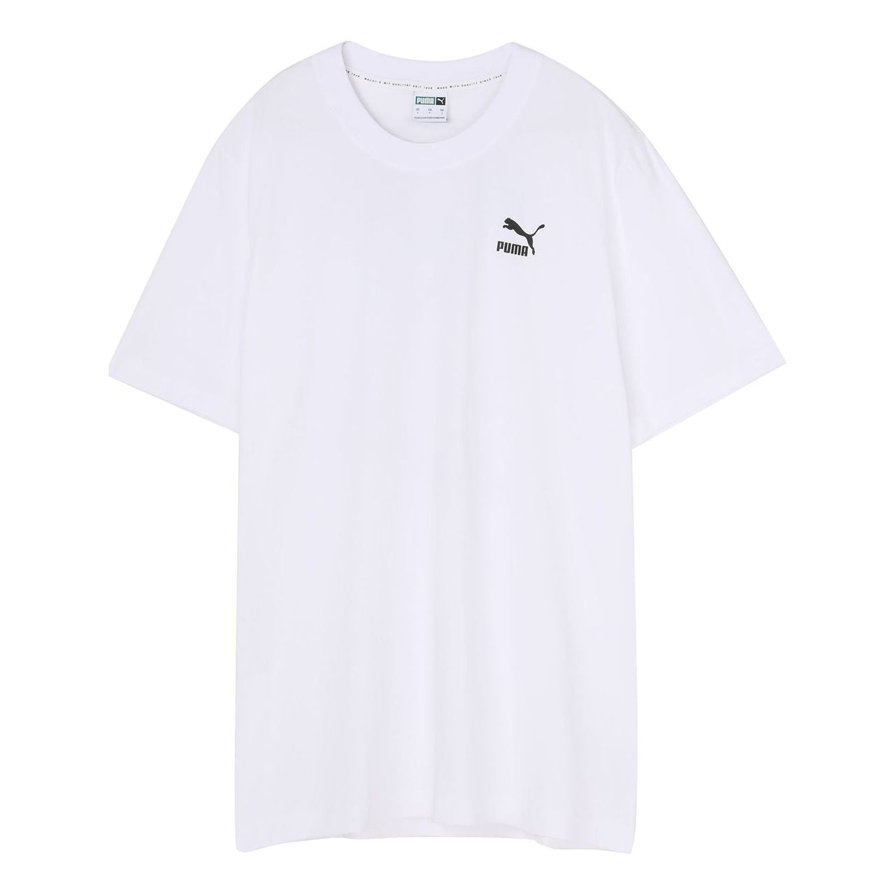 PUMA Recheck Pack Graphic Tee Logo Printing Short Sleeve White 598939-02