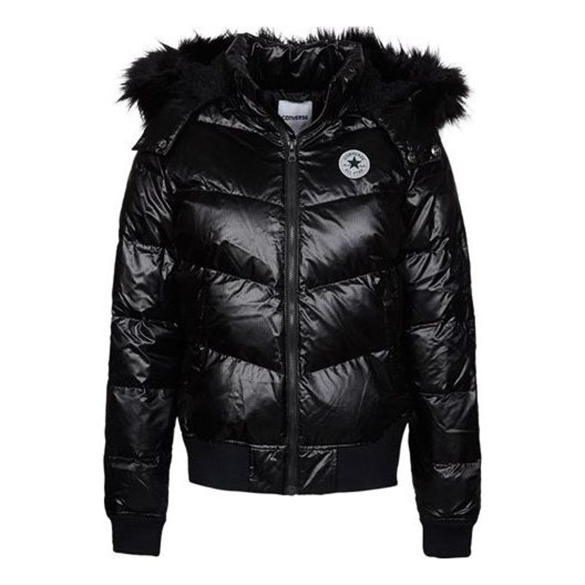 (WMNS) Converse Down Jacket 'Black' 10002882-A03