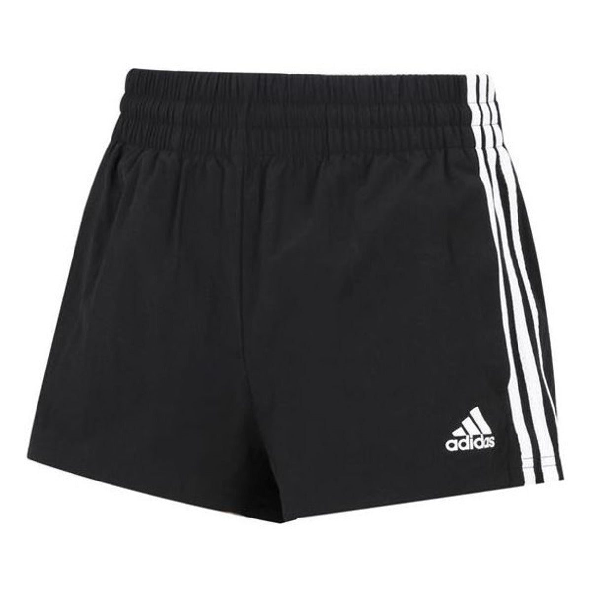 (WMNS) adidas Essentials 3-Stripes Woven Shorts Loose Fit 'Black White' HE9345