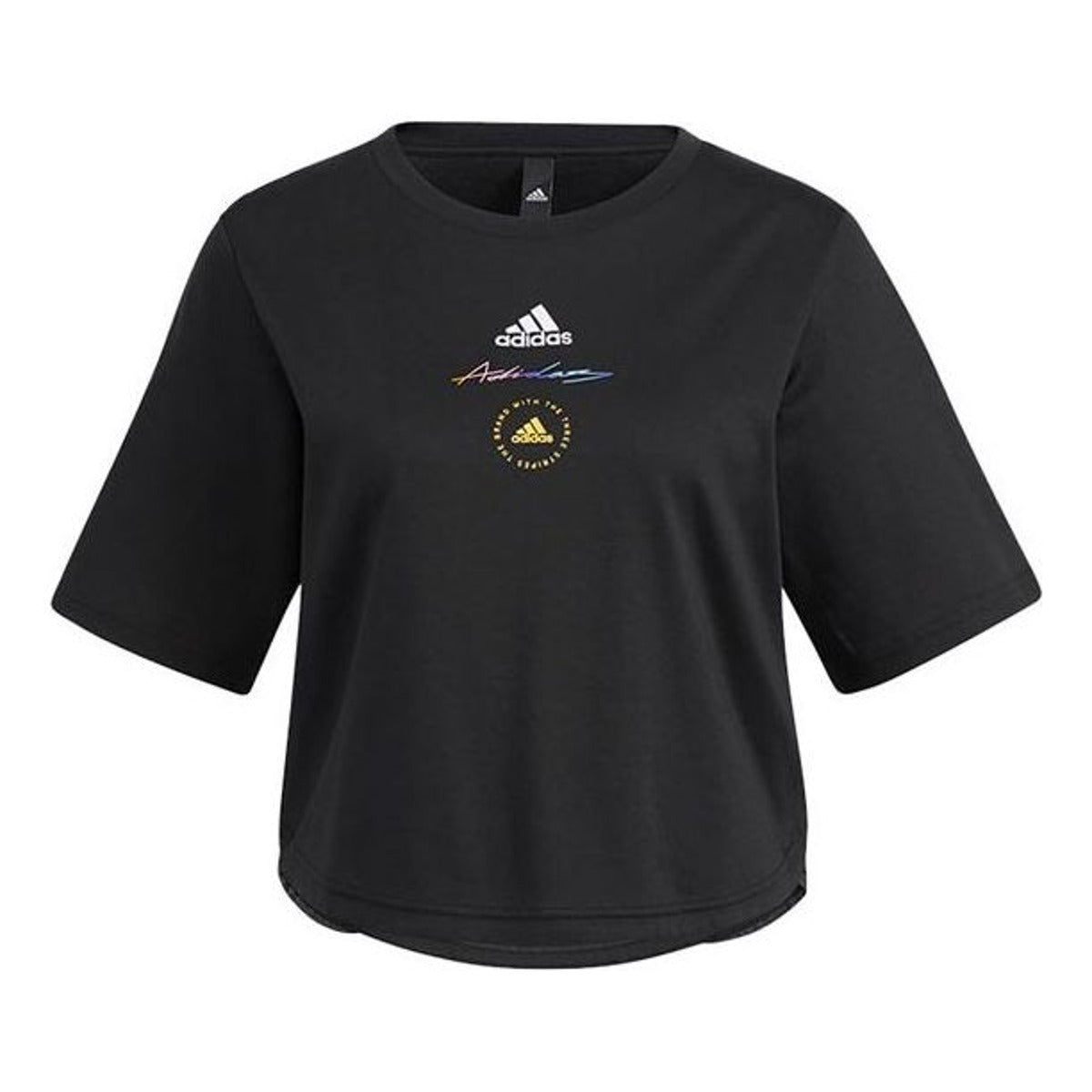 (WMNS) adidas UST T-Shirt 'Black White' HE9984