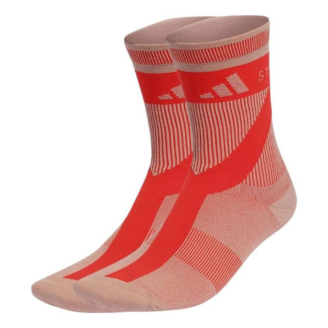 (WMNS) adidas by Stella McCartney Crew Socks 'Red' HR4317