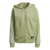 (WMNS) adidas Sportswear Future Icons 3-Stripes Hooded Track Top Asia Sizing 'Green' HE1661