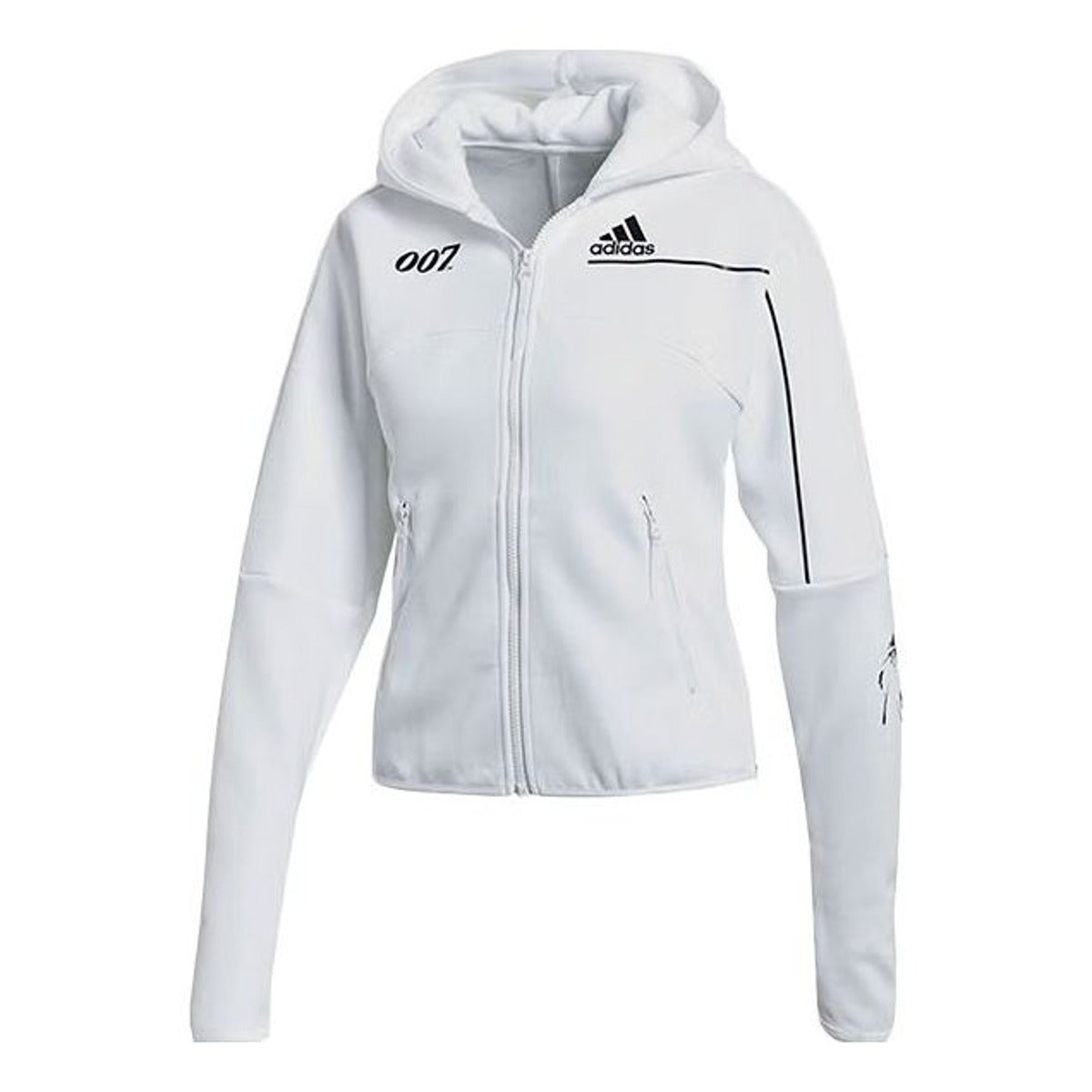 (WMNS) adida x James Bonds Z.N.E. Hoodie 'White' GN6814