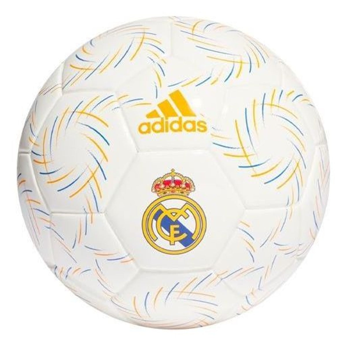 adidas Real Madrid Home Mini Football 'White Yellow' GU0222