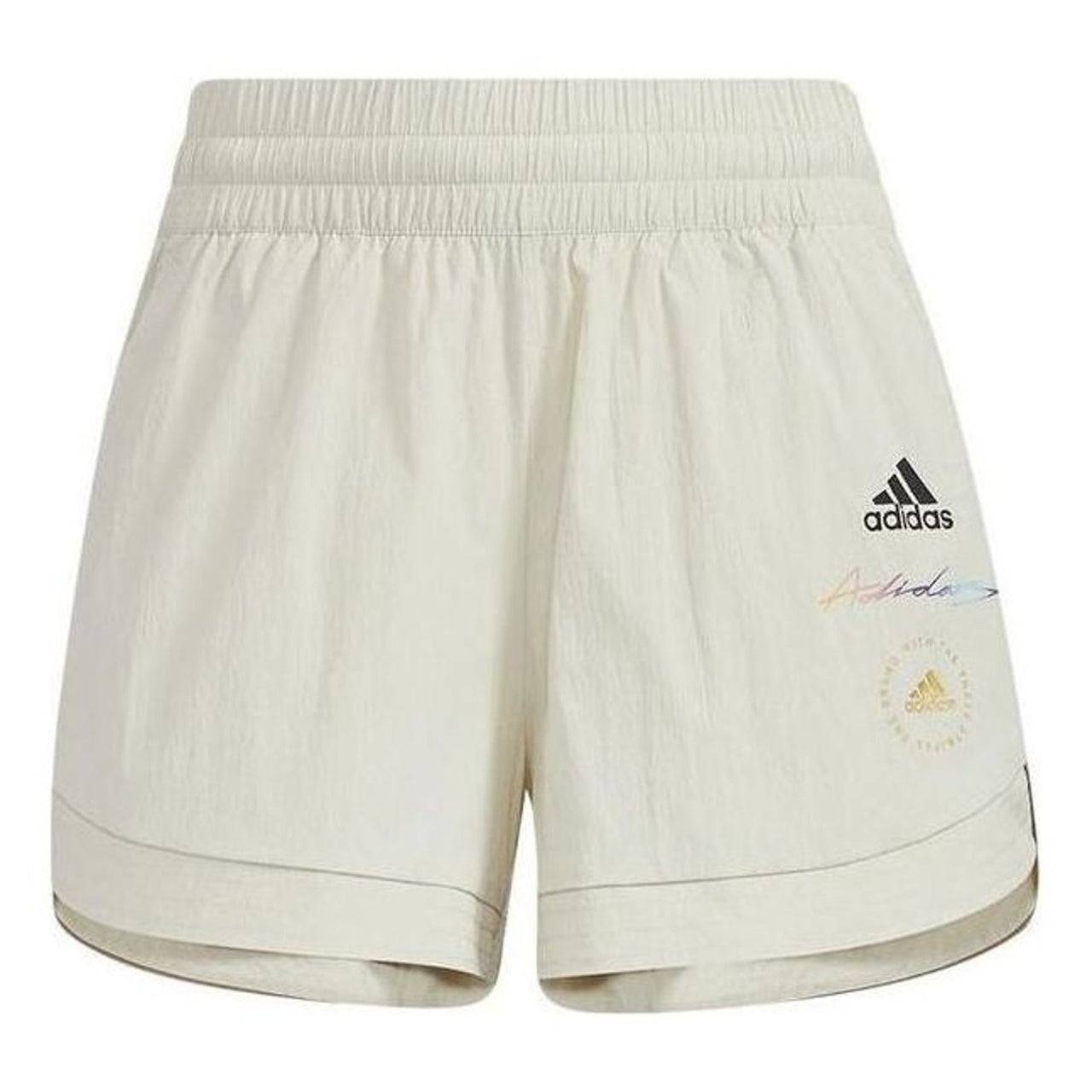 (WMNS) adidas Logo Elastic Waist Athletic Shorts Asia Sizing 'White' HE9954