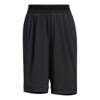 (WMNS) adidas Casual Drawstring Waist Solid Color Sports Shorts 'Black' HE9962