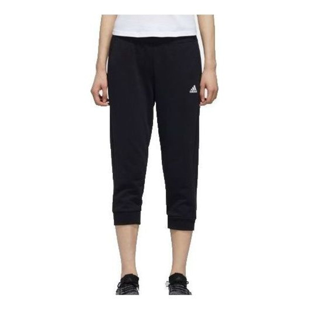 (WMNS) adidas 3/4 Knitted Pants 'Black' DY8603
