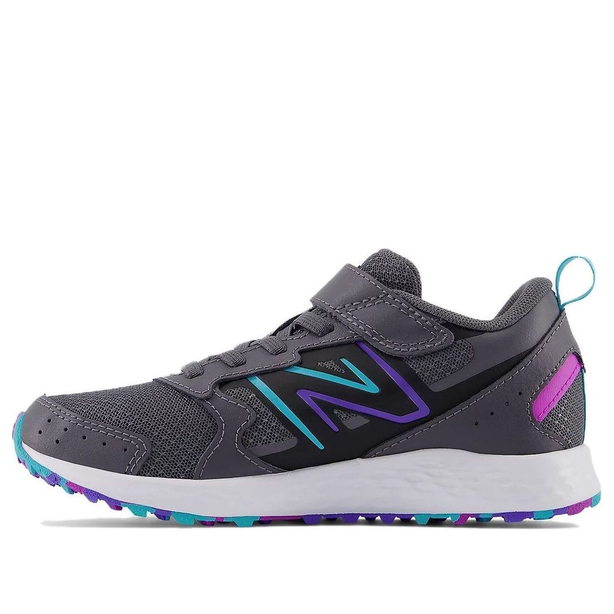 (GS) New Balance Fresh Foam 650 Bungee Lace Top Strap 'Magnet Electric Indigo' YT650ME1