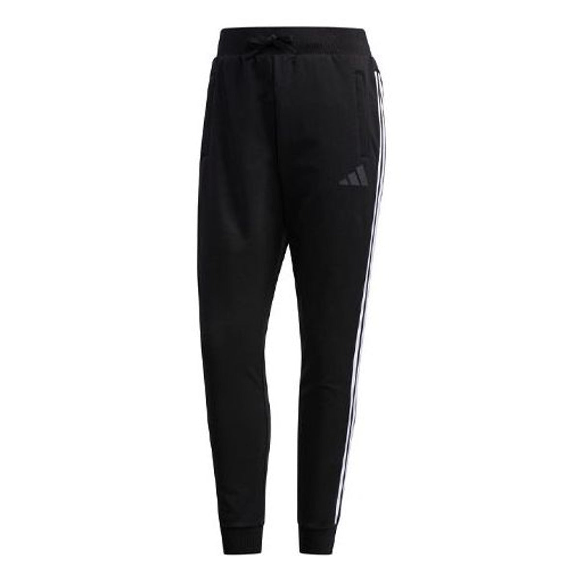 (WMNS) adidas French Terry Comfort Pants 'Black White' FM9326