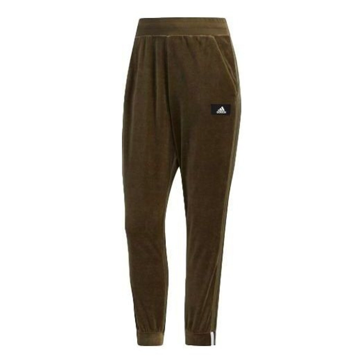 (WMNS) adidas Velour Pants 'Green' FR5972