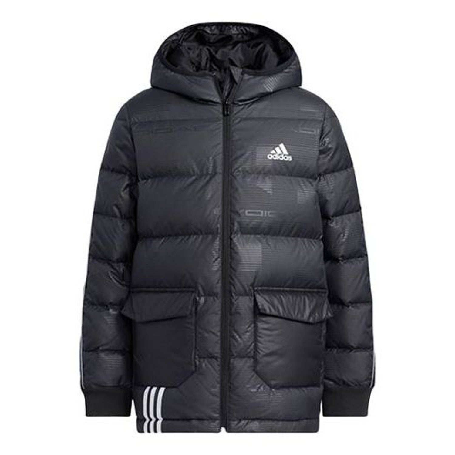 (GS) adidas Insulated Jacket Asia Sizing 'Black' H45038