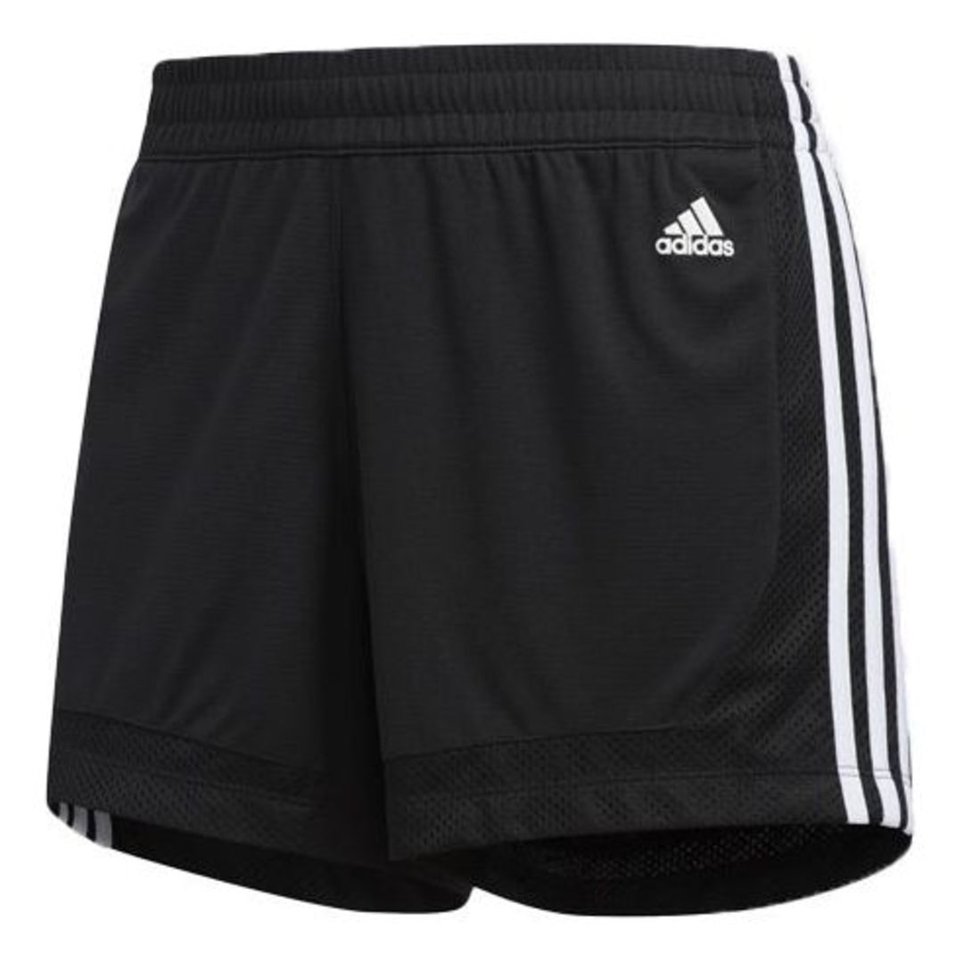 (WMNS) adidas 3-Stripes 5-Inch Mesh Shorts 'Black White' EB3894