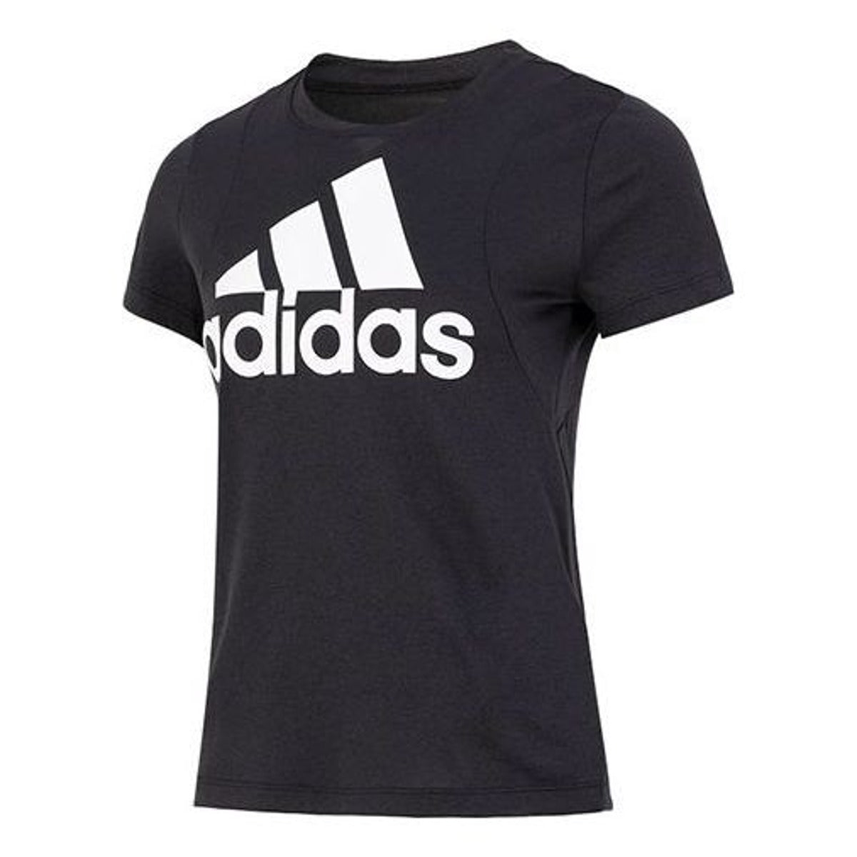 (WMNS) adidas Badge of Sport Logo T-Shirt 'Black White' FT3078