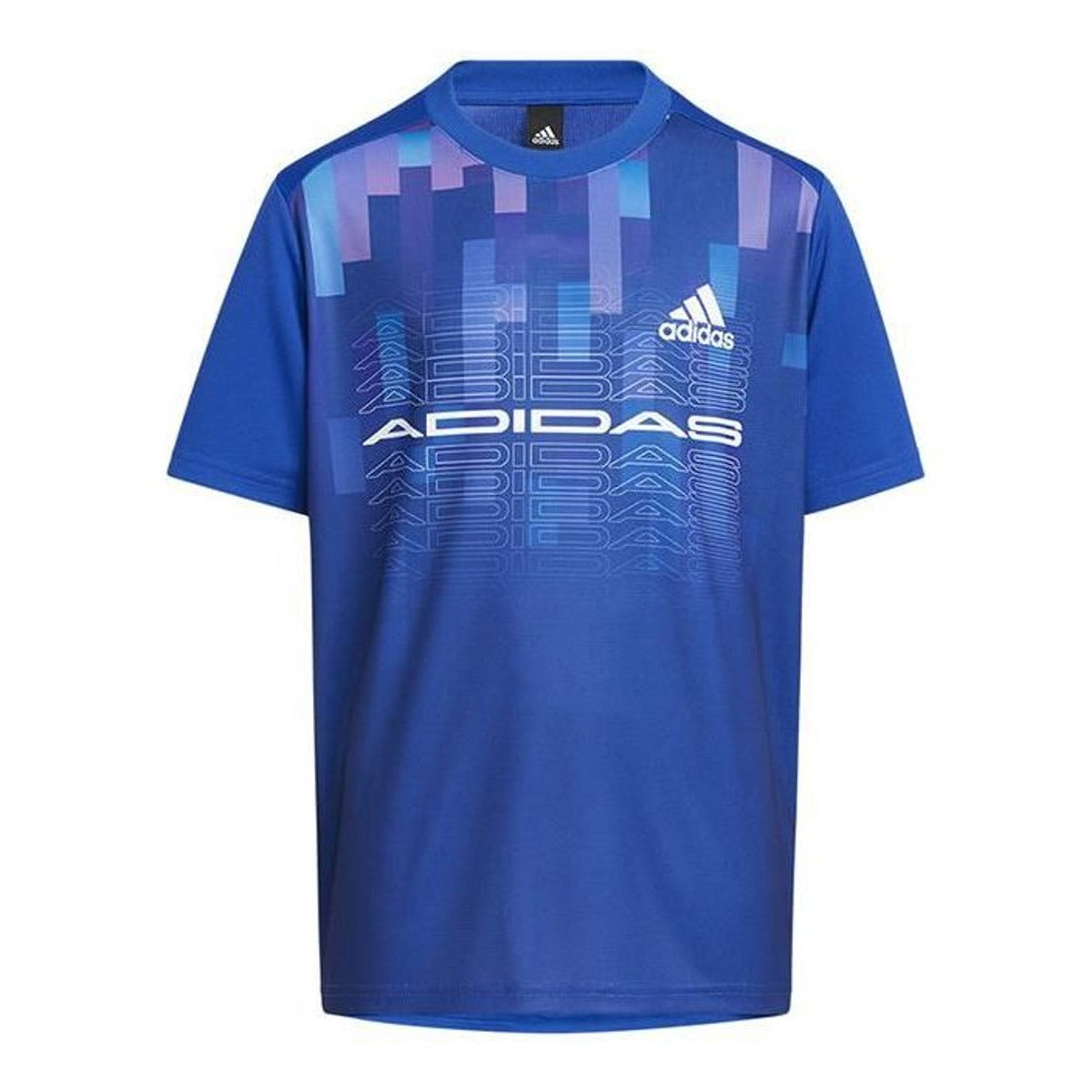 (GS) adidas Light T-Shirt Asia Sizing 'Blue White' HE2553
