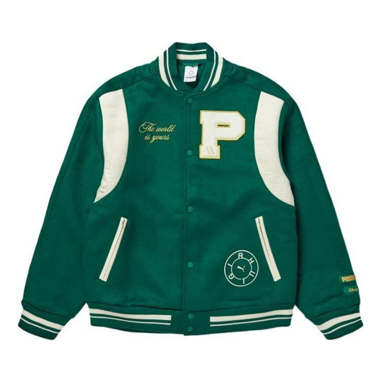 PUMA X RHUIGI Varsity Jacket 'Green' 539695-94