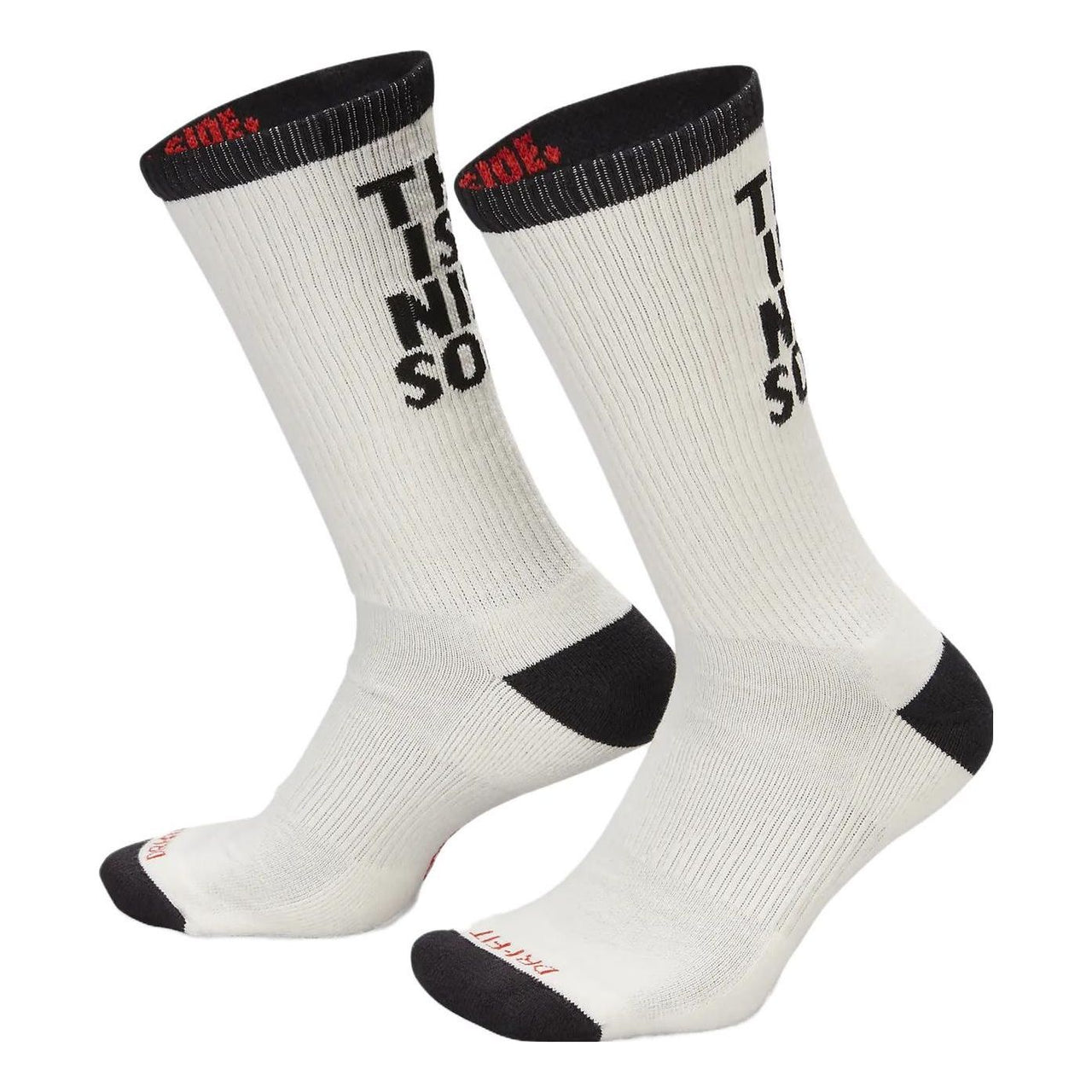 Nike Everyday Plus Cushioned Crew Socks 'Sail Black' FB3272-635